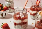 Easy High Protein Strawberry Cheesecake Jar